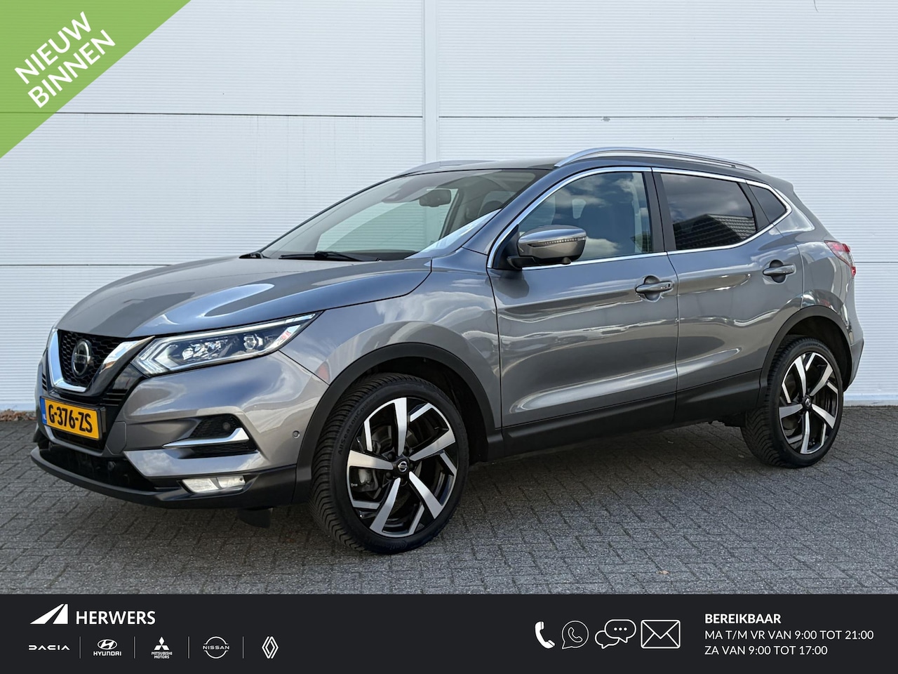 Nissan Qashqai - 1.3 DIG-T Tekna / Airco (automatisch) / Cruise control adaptief / Navigatiesysteem full ma - AutoWereld.nl