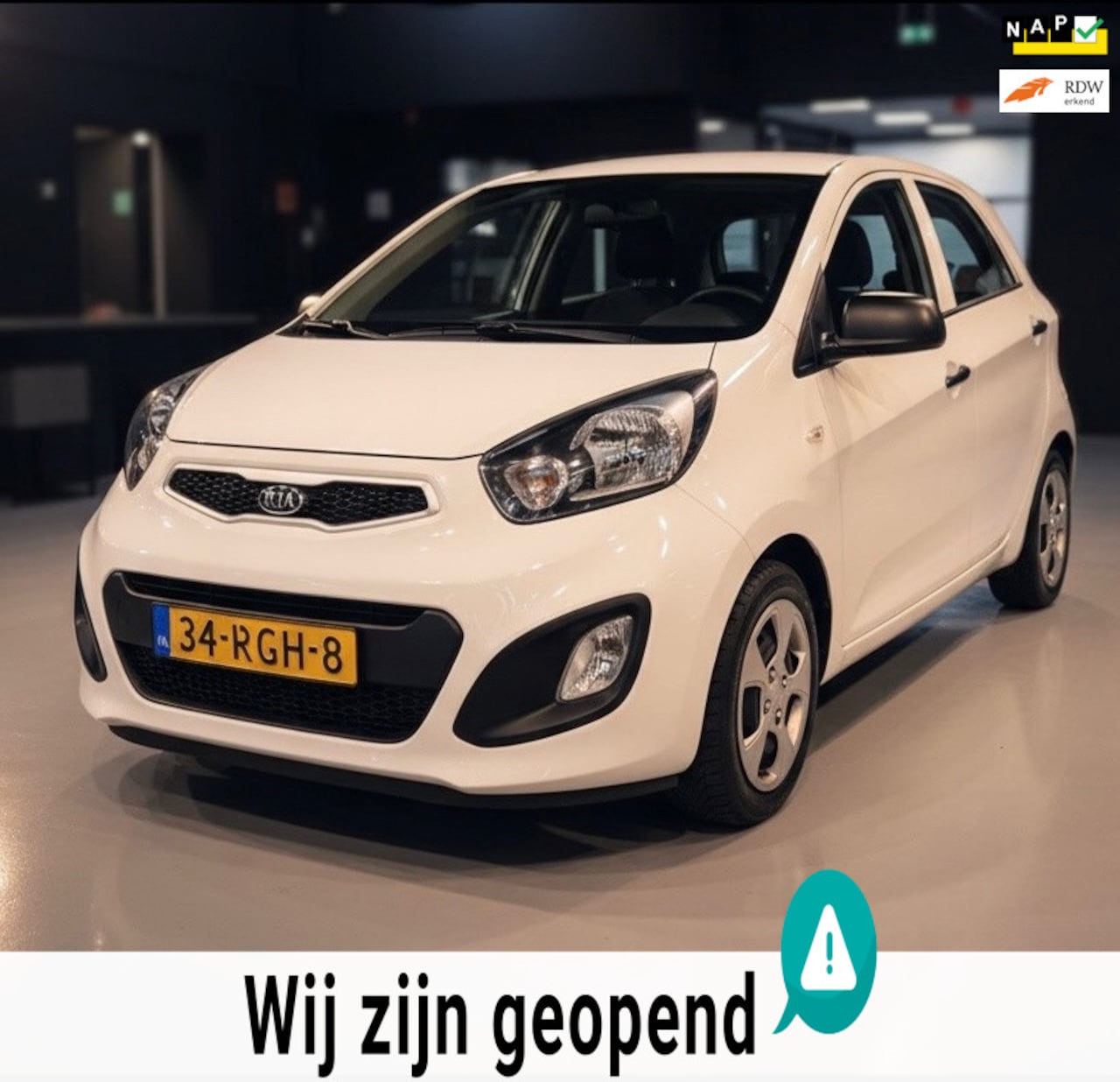 Kia Picanto - 1.0 CVVT-nieuwe koppeling-nette auto-1 jaar apk - AutoWereld.nl