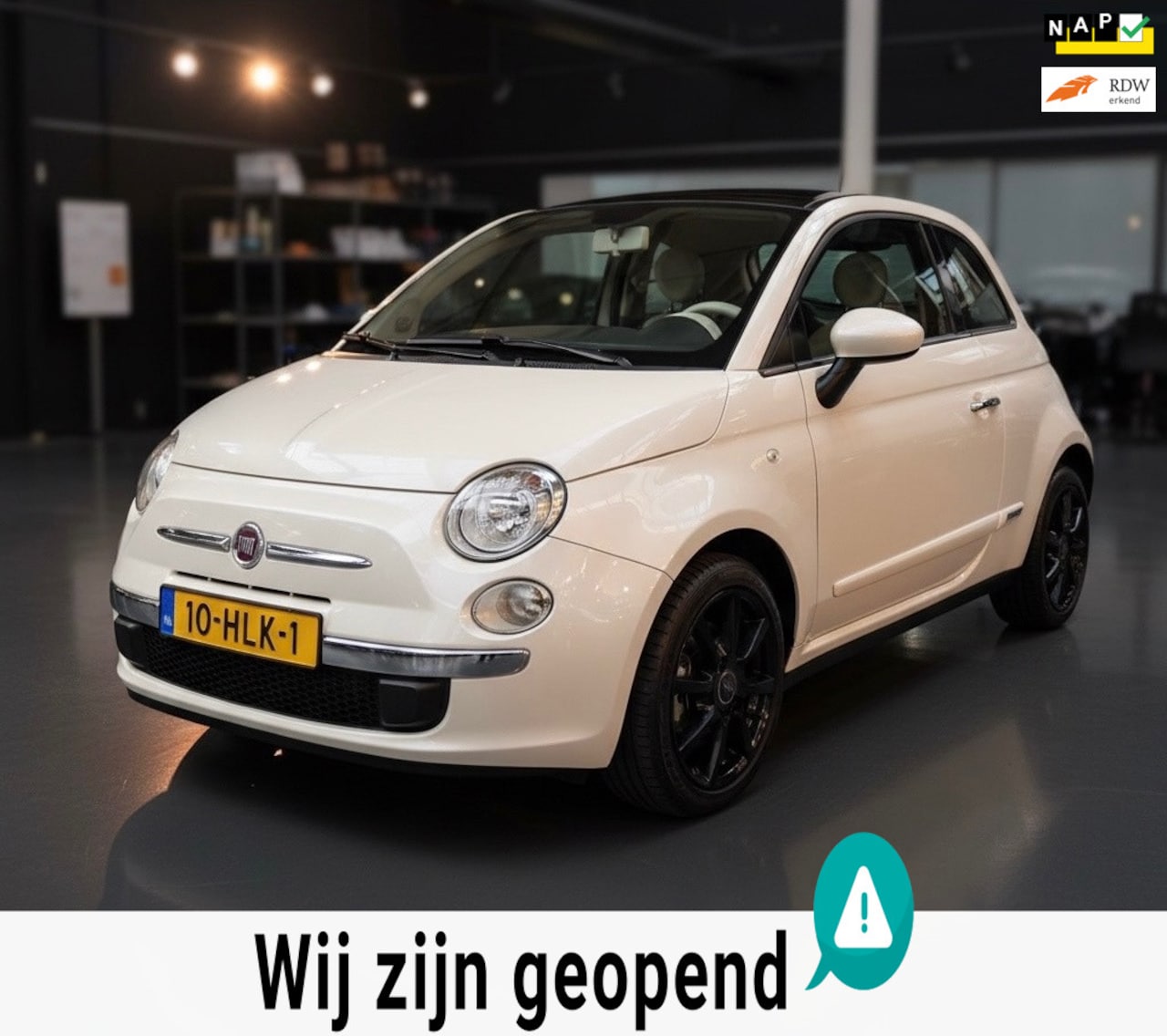Fiat 500 - 1.4-16V Sport 100HP/NAP/AIRCO/LM VELGEN/PANO - AutoWereld.nl