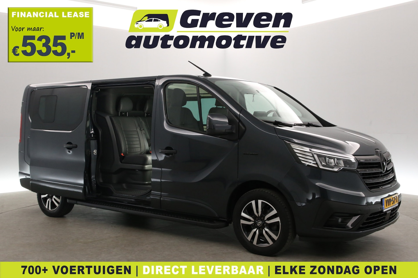 Renault Trafic - 2.0 dCi 170PK EDC L2H1 Black Edition | Dubbele Cabine | Aut. | Airco | Camera | Adap. Crui - AutoWereld.nl