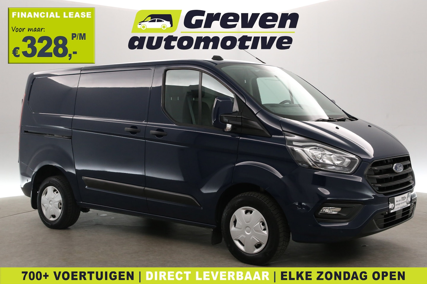 Ford Transit Custom - 2.0 L1H1 | Airco | Cruise | Camera | 3 Zits | Trekhaak | Parkeersens. - AutoWereld.nl