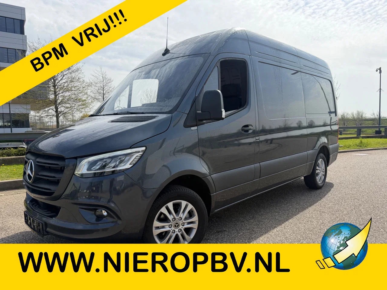 Mercedes-Benz Sprinter - 317CDI L2H2 Automaat Airco Navi Cruisecontrol LED/Xenon Nieuw BPM VRIJ - AutoWereld.nl