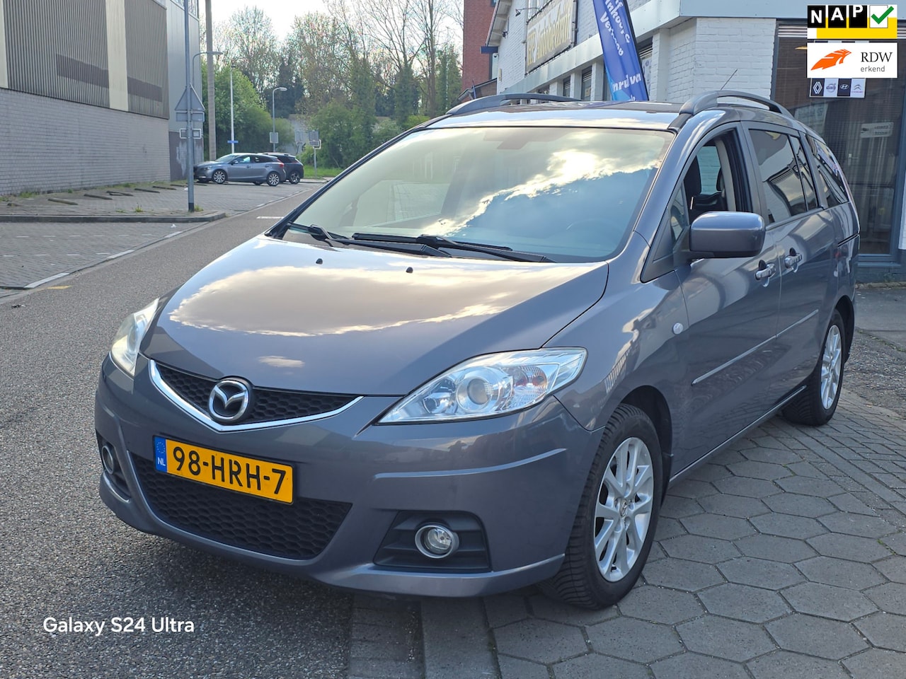 Mazda 5 - 2.0 TS Plus*3e eig*automaat*7 personen*apk 14-4-2027*airco*trekhaak*cruis*inruil mog!!! - AutoWereld.nl