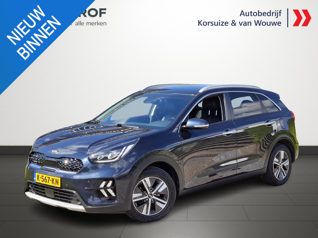 Kia Niro - 1.6 GDi Hybrid DynamicPlusLine | Leder | Trekhaak | All seasons | Camera | Stuurvewerwarmi - AutoWereld.nl