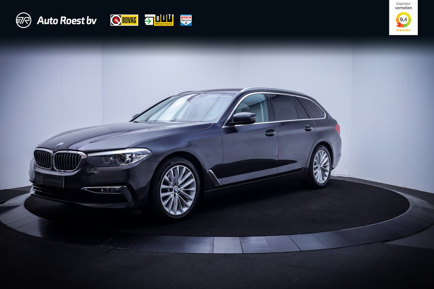 BMW 5-serie Touring - 520iA LUXURY Line FULL LED | VOL.LEDER | CAMERA | MEM. STOEL | KEYLESS | DISPLAY KEY | CRU - AutoWereld.nl
