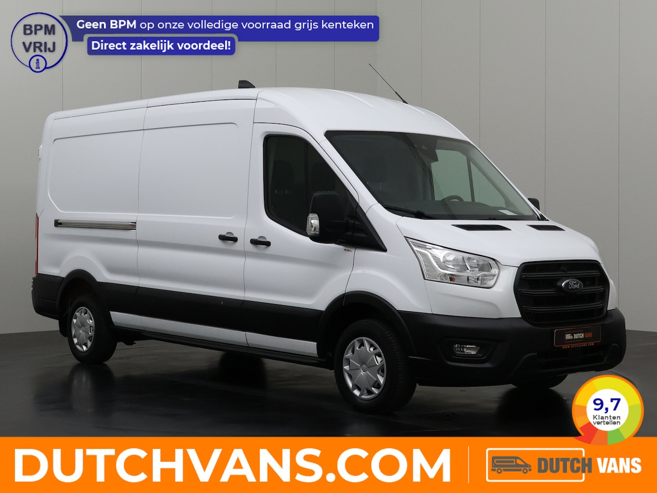 Ford Transit - 2.0TDCi 130PK L3H2 | Airco | Cruise | 3-Zits | Betimmering - AutoWereld.nl