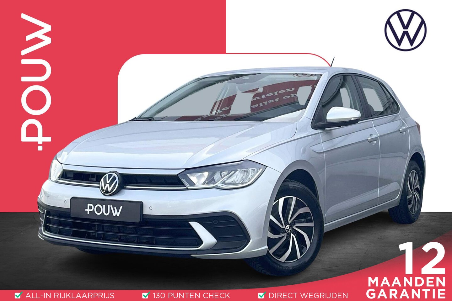 Volkswagen Polo - 1.0 TSI 95pk Life | Airco | Adaptive Cruise | App Connect - AutoWereld.nl