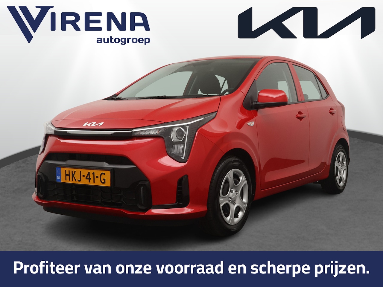 Kia Picanto - 1.0 DPI DynamicLine - Cruise Control - Navigatie - Airco - Achteruitrijcamera - Apple Carp - AutoWereld.nl