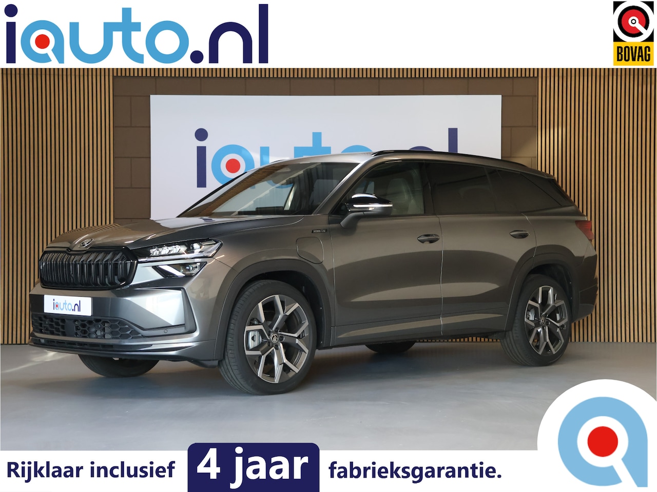 Skoda Kodiaq - iV 1.5 TSI PHEV Sportline Pano/Matrix LED/ACC/Keyless/Camera/20"/Elek. stoel+mem/Trekhaak - AutoWereld.nl