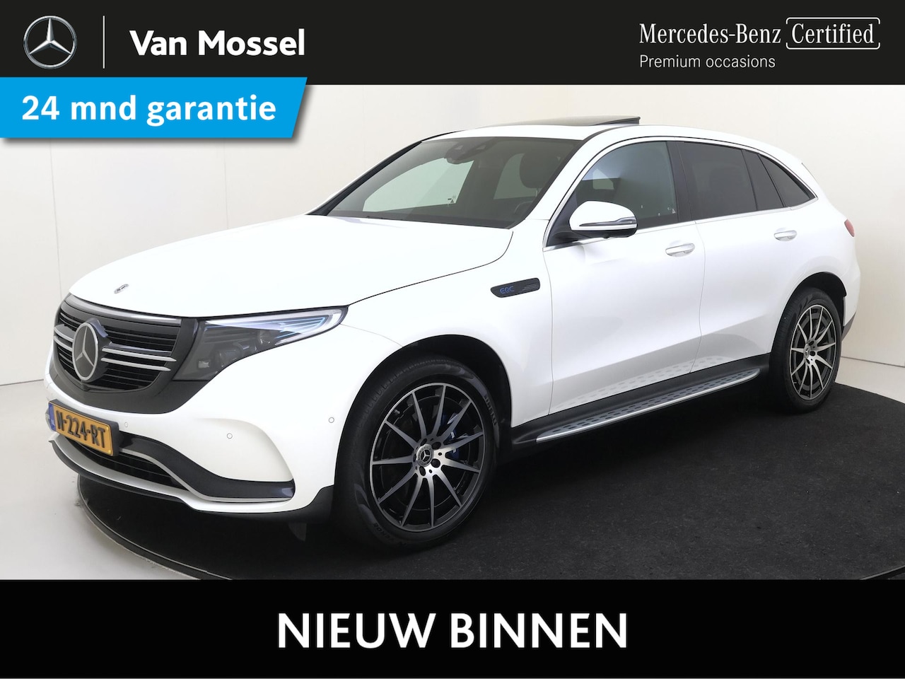 Mercedes-Benz EQC - 400 4MATIC 80 kWh AMG / Schuif-kanteldak / Keyless / Privacy Glass / Trekhaak / Semi-Elekt - AutoWereld.nl