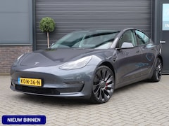 Tesla Model 3 - Performance AWD 75 kWh | 92.6% SOH | FSD 3 | Stuur, stoel en achterbank verwarmd