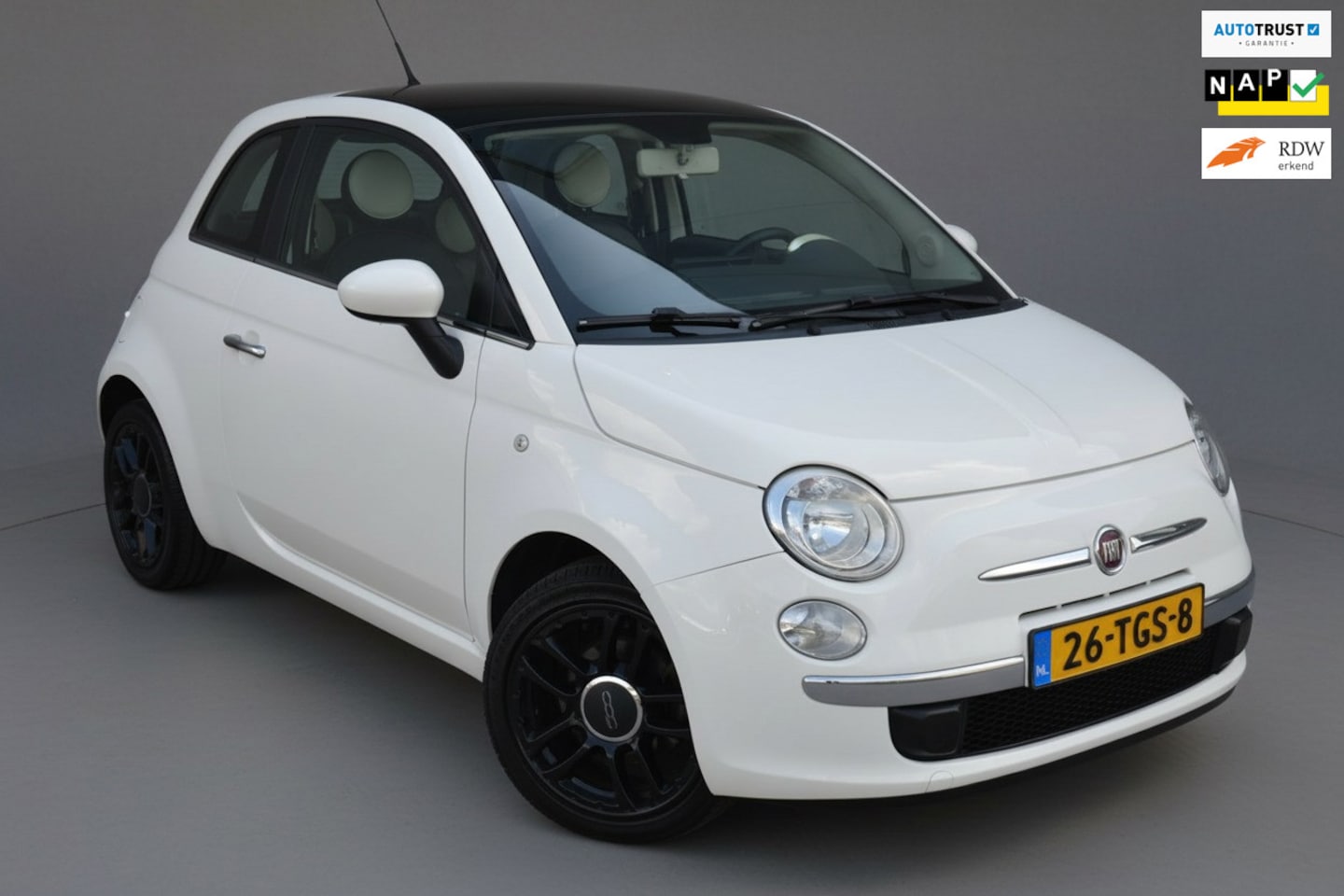 Fiat 500 - Automaat|Leder|Pano|Clima|NAP - AutoWereld.nl