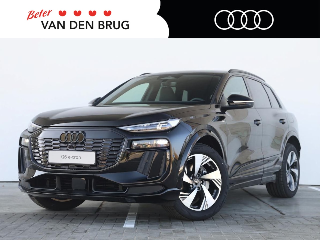 Audi Q6 e-tron - S edition | 83Kwh | 252 PK SUV | Optiek zwart | Lederen bekleding | Donker glas achter | - AutoWereld.nl
