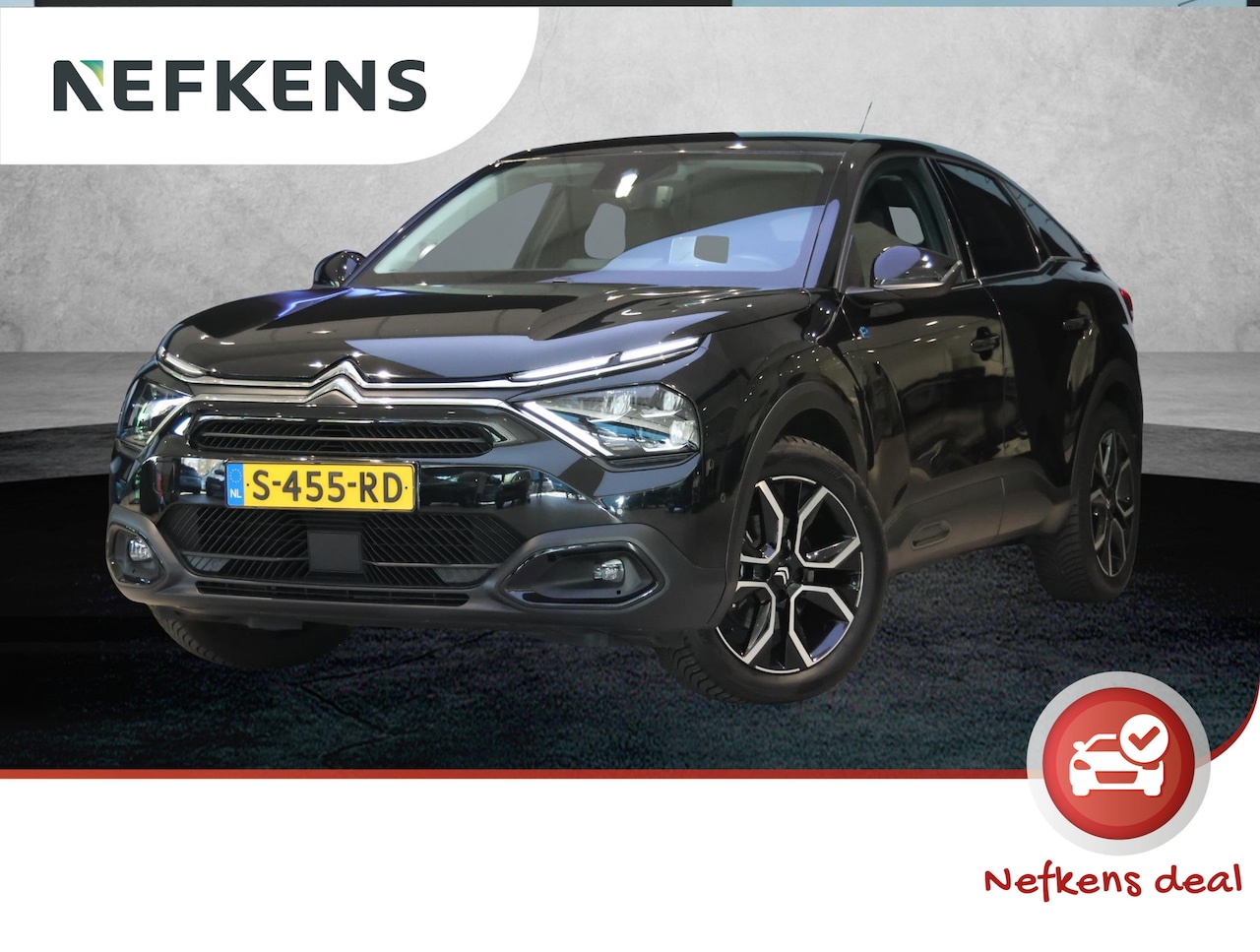 Citroën Ë-C4 - Shine Pack Business 50 kWh | Navigatie | Ledere bekleding | HUD | Voorruit, Stoel en stuur - AutoWereld.nl