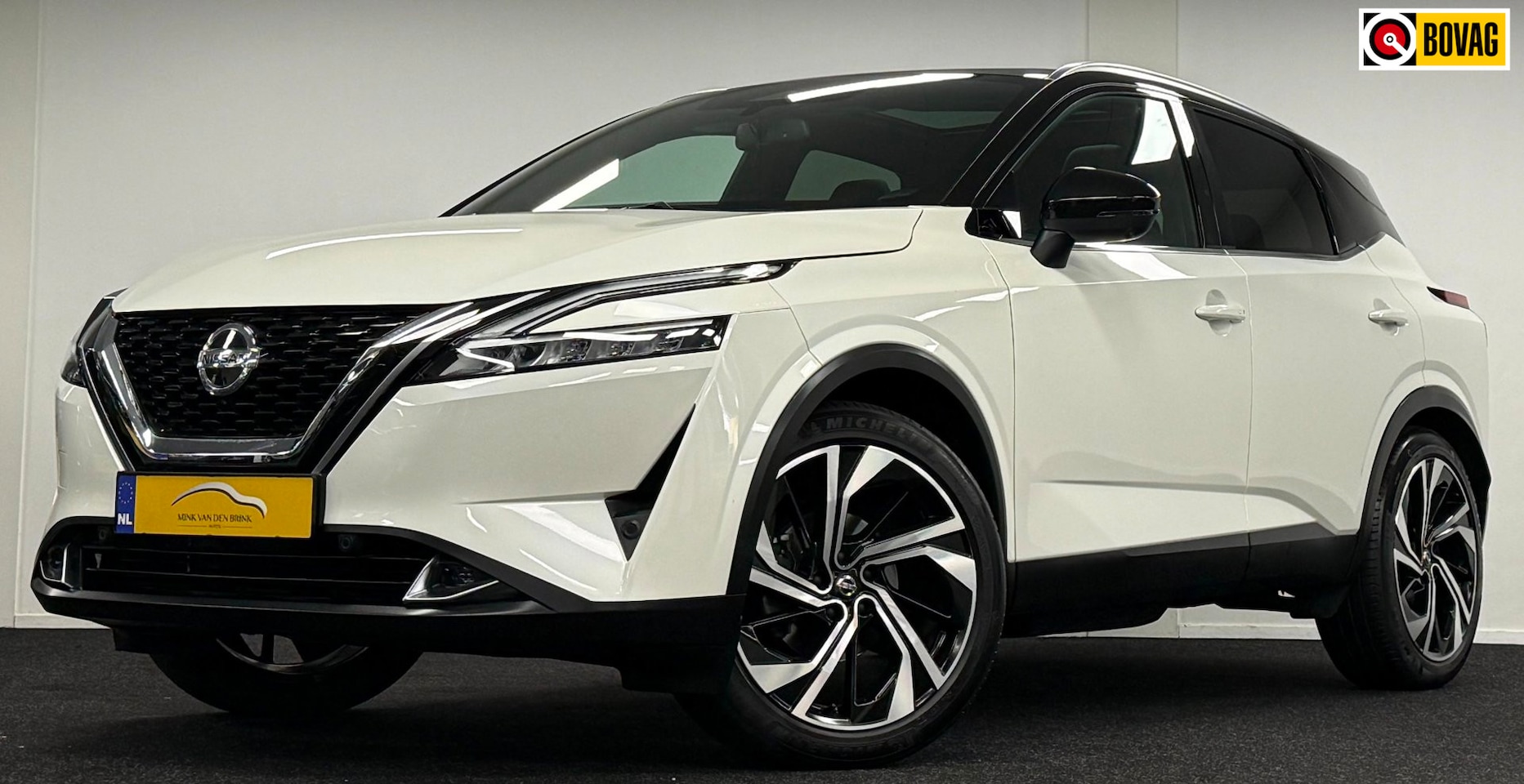 Nissan Qashqai - 1.3 MHEV Xtronic Tekna Plus*Trekhaak*Pano*Bose*Adaptive*20"*Leder*Camera*Carplay - AutoWereld.nl