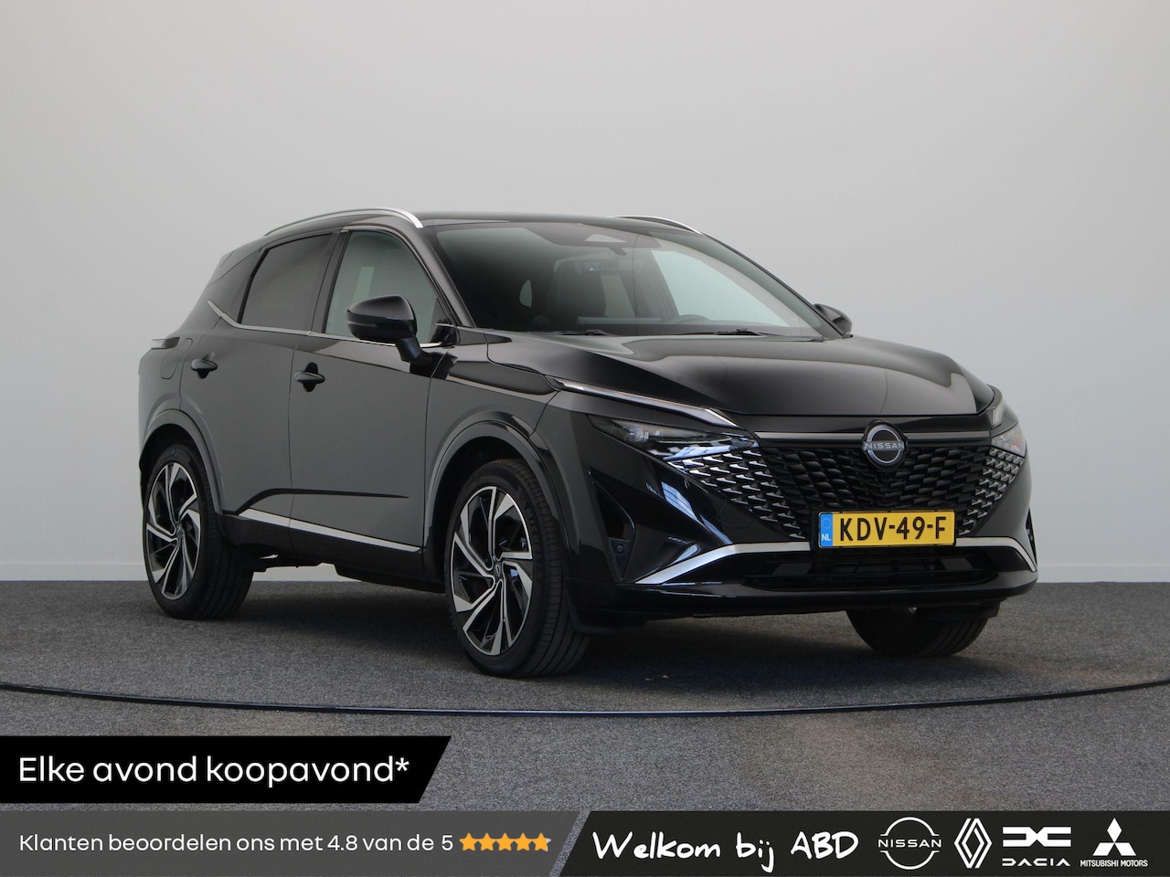Nissan Qashqai - 1.3 MHEV Xtronic Tekna Plus | Lederen bekleding | Elektrisch verstelbare voorstoelen | Sto - AutoWereld.nl
