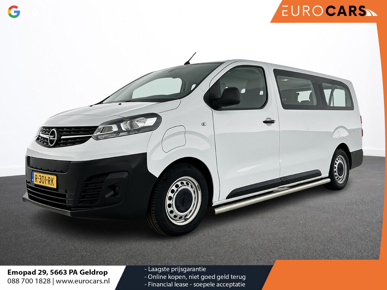 Opel Vivaro-e Combi - L3H1 75 kWh Opel Vivaro-e Combi 75-kWh L3H1 9-persoons PERSONENBUS Airco| Navi| PDCA - AutoWereld.nl