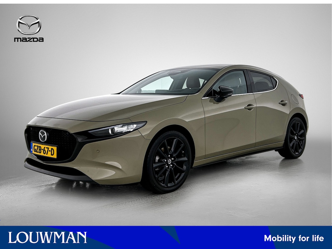 Mazda 3 - 2.5 e-SkyActiv-G M Hybrid 140 Nagisa automaat | BOSE | Leder / alcantara | - AutoWereld.nl