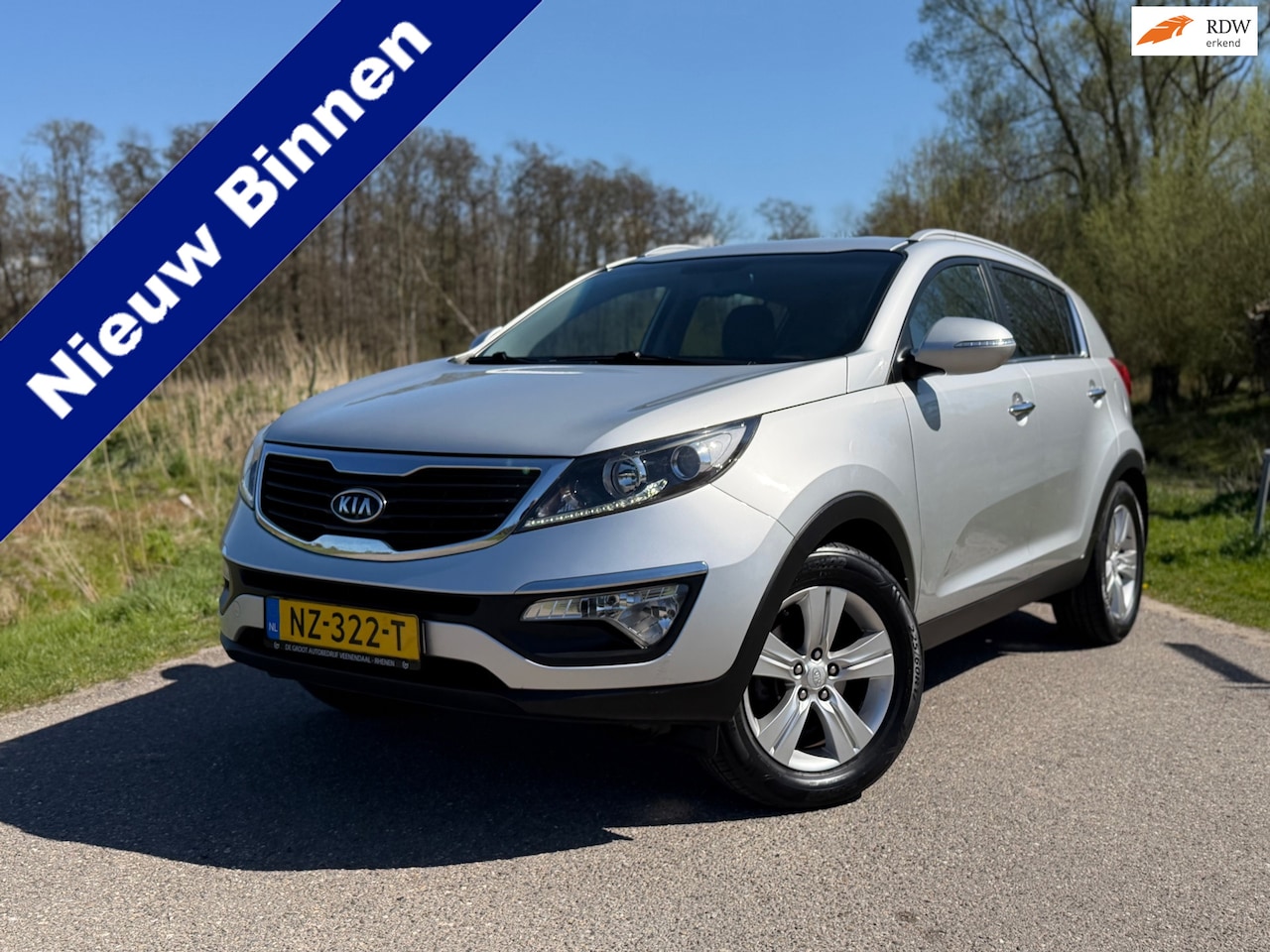 Kia Sportage - 1.6 GDI ISG X-tra Leder Clima PDC Stoelverwarming voor en achter 6BAK Trekhaak - AutoWereld.nl