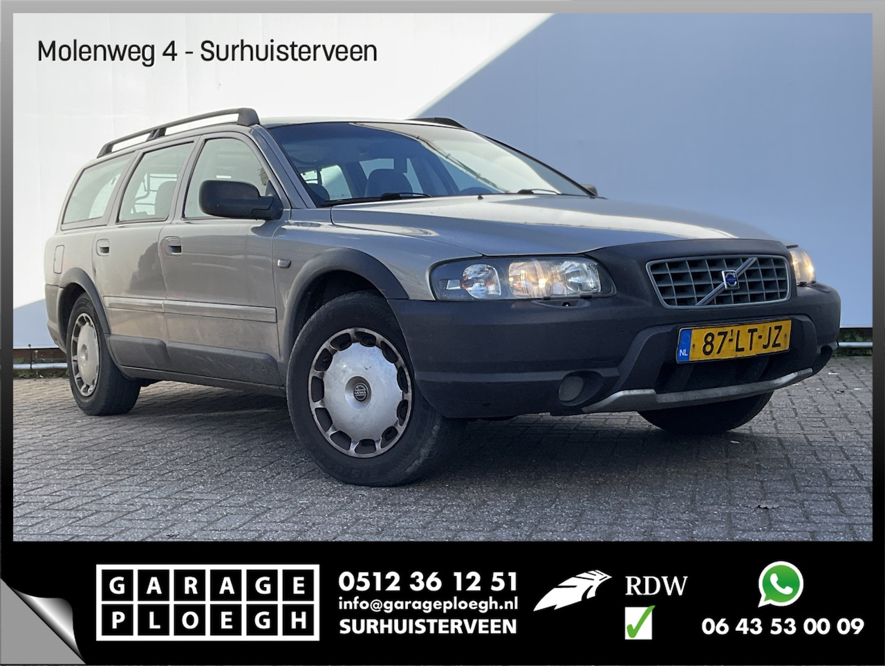 Volvo XC70 - 2.4 D5 5-Cilinder Comfort Line Trekhaak Leer stoelverw EXPORT ONLY! - AutoWereld.nl
