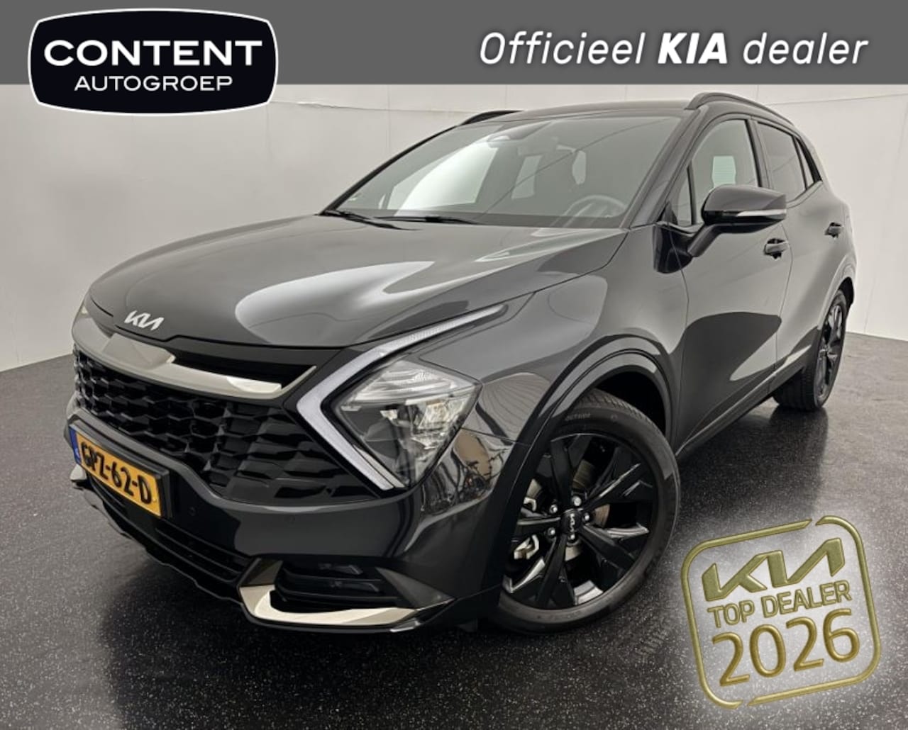 Kia Sportage - 1.6 T-GDi 150pk Mild Hybrid DCT7 Dark Edition - AutoWereld.nl
