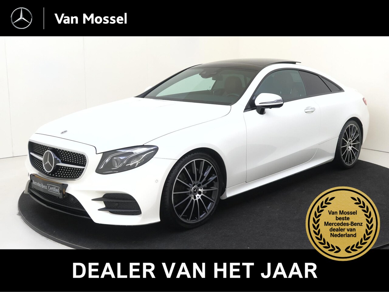 Mercedes-Benz E-klasse Coupé - 200 Premium Plus / Memory-Stoelen / Burmester / 360Graden-Camera / Lederen-Bekleding / - AutoWereld.nl