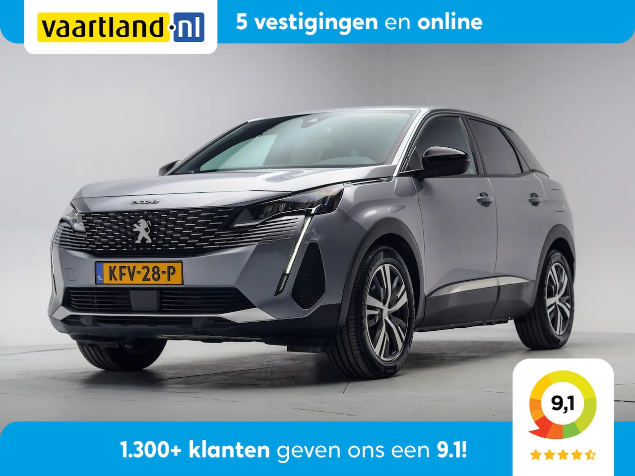 Peugeot 3008 - 1.6 Plug-in Hybrid 225 Alure [ Navi Apple / Android Camera Half-leder ] - AutoWereld.nl