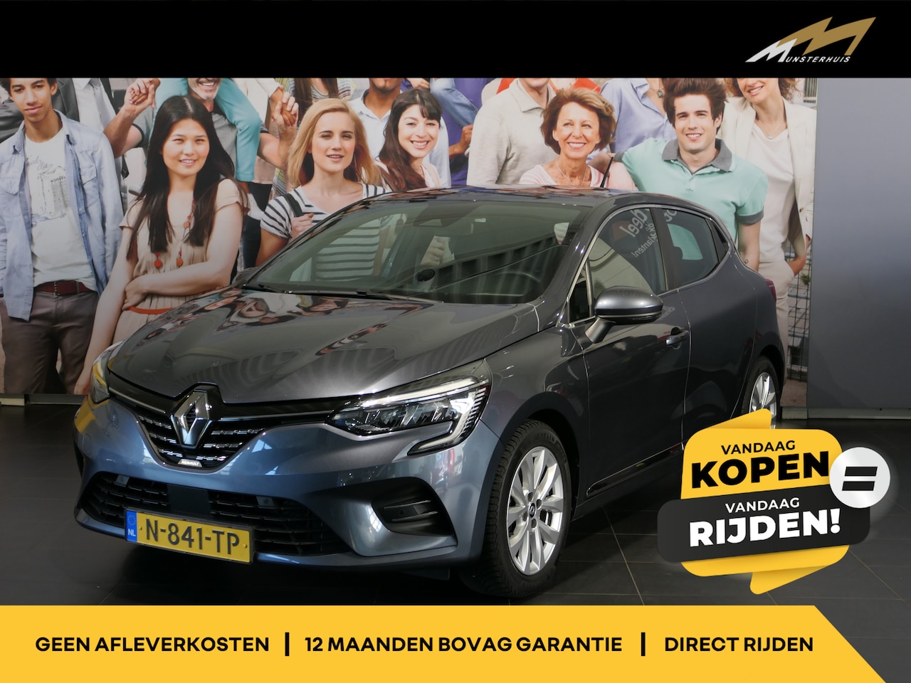 Renault Clio - 1.6 E-Tech Hybrid 140 Intens - Camera - Navi - Sensor v+a - Cruise - AutoWereld.nl