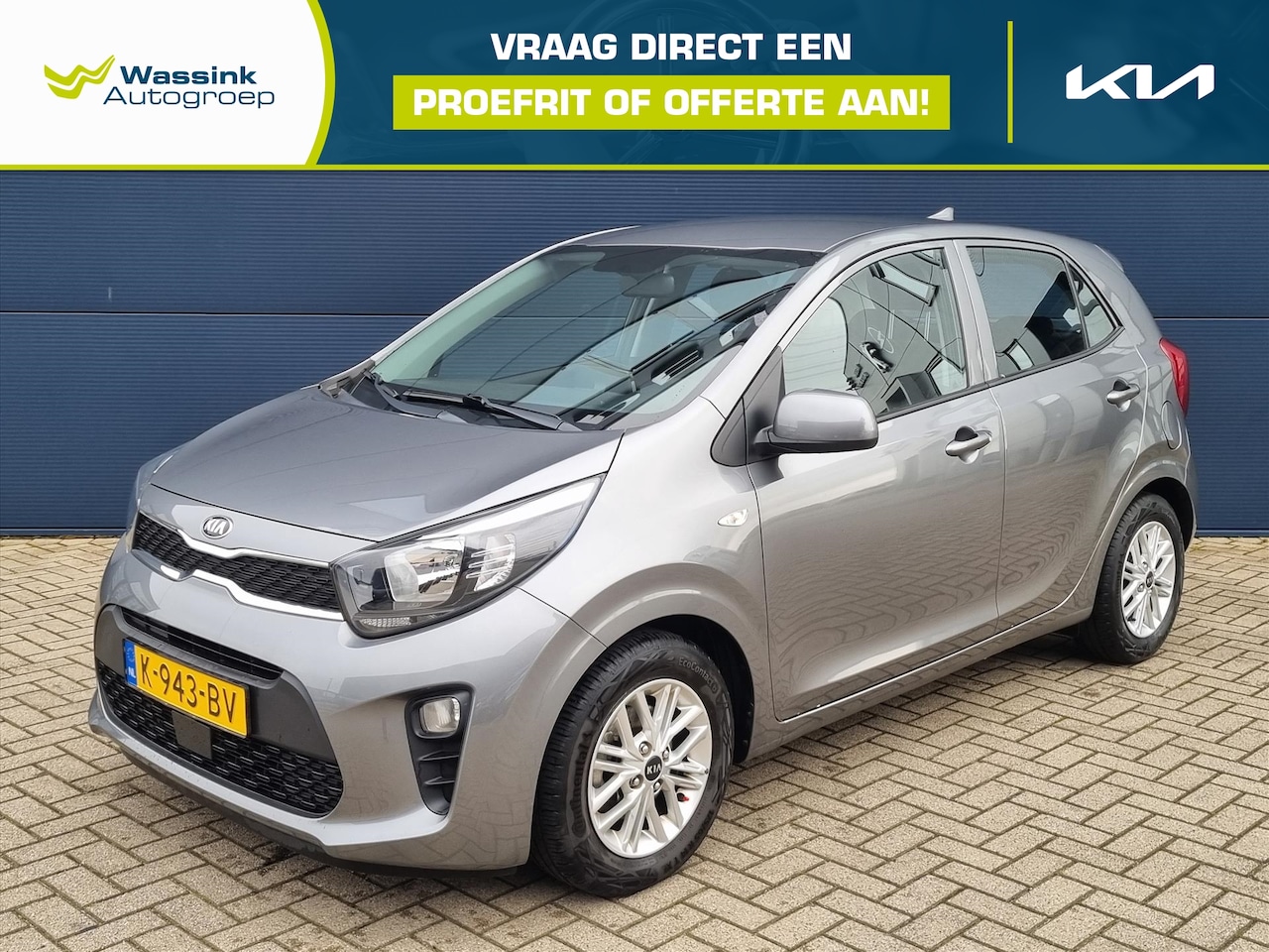 Kia Picanto - 1.0 DPi 67pk 4-zits DynamicLine | Camera | Airco | Apple Carplay | Cruise Control | - AutoWereld.nl