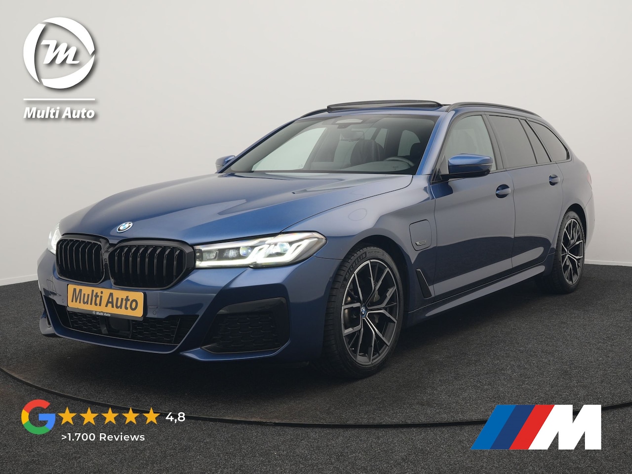 BMW 5-serie Touring - 530e M Sport PHEV 293pk Dealer O.H. | Panodak | Adaptive Cruise | 360 Camera | Harman / Ka - AutoWereld.nl