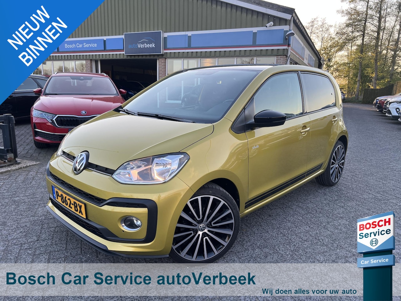Volkswagen Up! - 1.0TSi 90pk BMT up! Club | Black Style | 17" Lichtmetaal | Telefoonintegratie | Climate Co - AutoWereld.nl