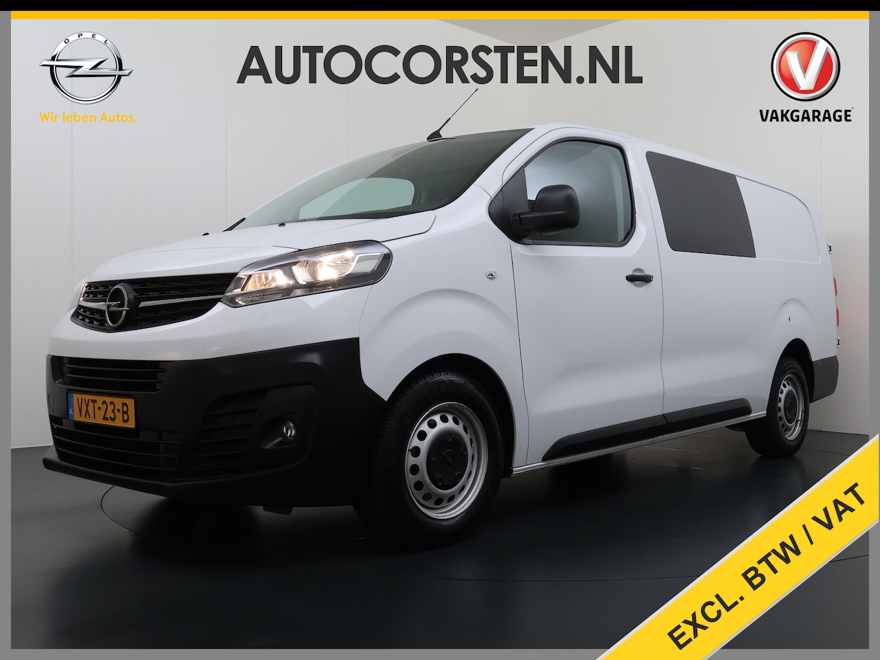Opel Vivaro - 2.0D 145PK L3 Dubbele Cabine 6-Persoons Trekhaak Euro 6 Airco Navi Apple Carplay Android A - AutoWereld.nl