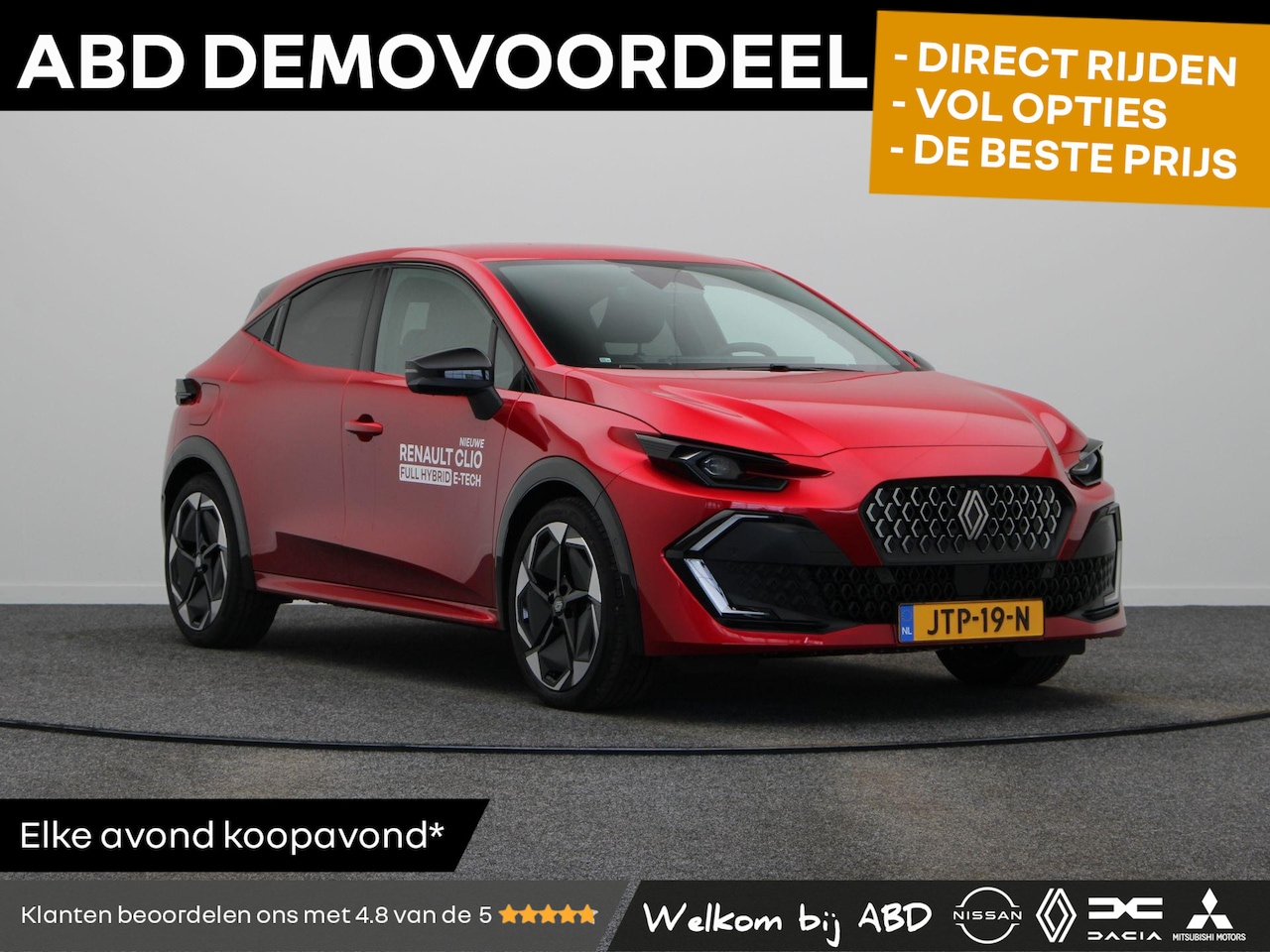 Renault Clio - 1.8 Hybrid 160 techno | 18 inch | Full LED | Keyless | 360 camera | Adaptive cruise. - AutoWereld.nl
