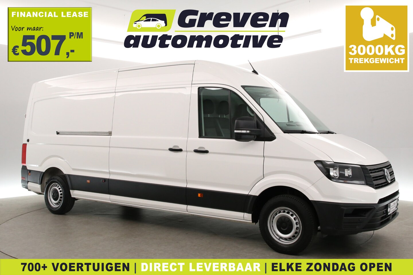 Volkswagen Crafter - 35 2.0 TDI L4H3 177PK | 3000kg Trekgew. | Aut. | Airco | Cruise | Camera | Carplay | 3 Zit - AutoWereld.nl