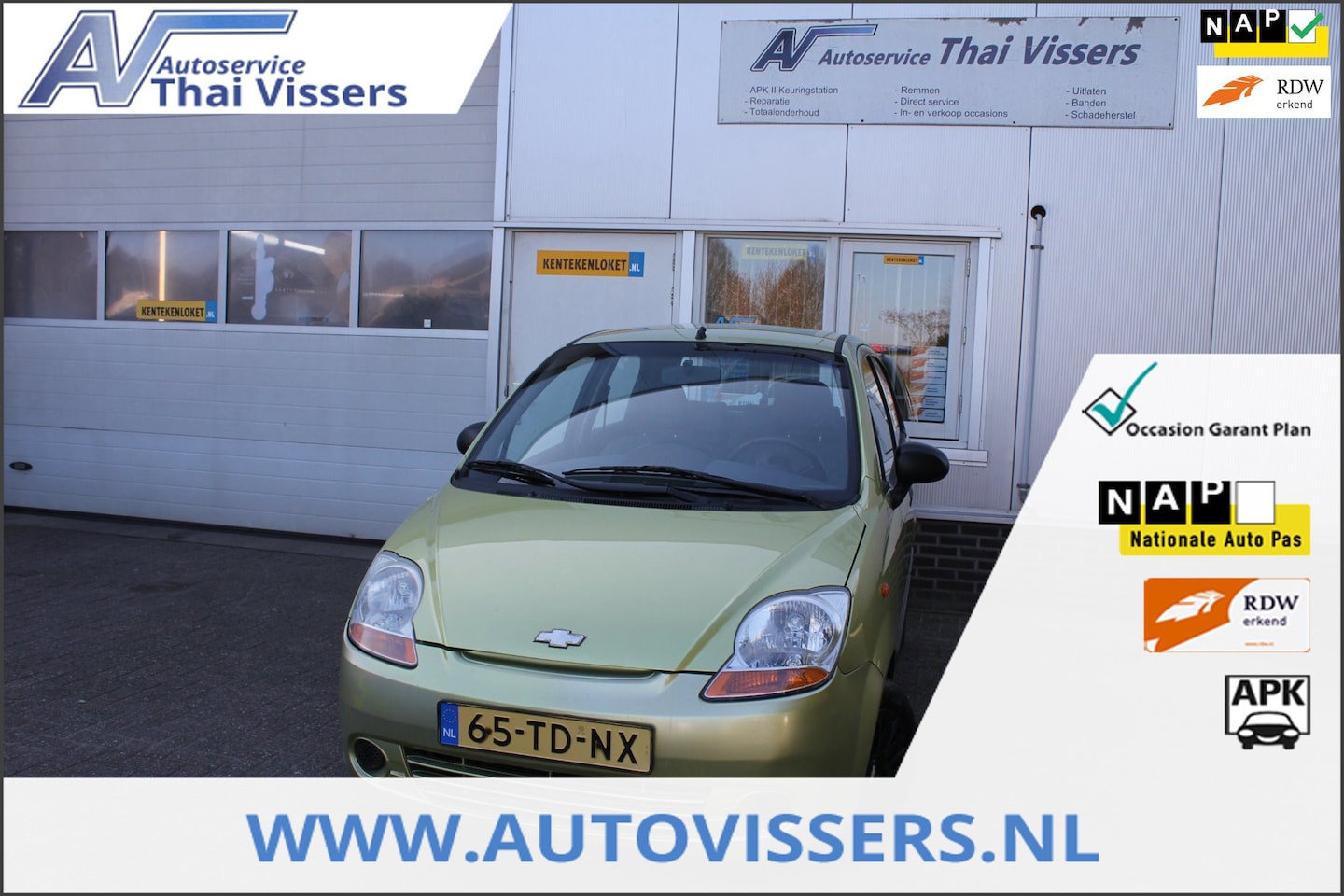 Chevrolet Matiz - 0.8 Breeze 5Deurs Airco Elektr Raam Apk 2-3-27 - AutoWereld.nl