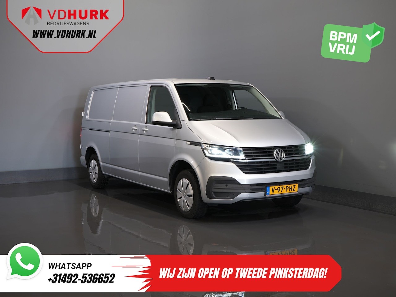 Volkswagen Transporter - 2.0 TDI 150 pk DSG Aut. L2 LED/ Adapt.Cruise/ Carplay/ 2.5t Trekverm./ Airco/ Camera/ PDC - AutoWereld.nl