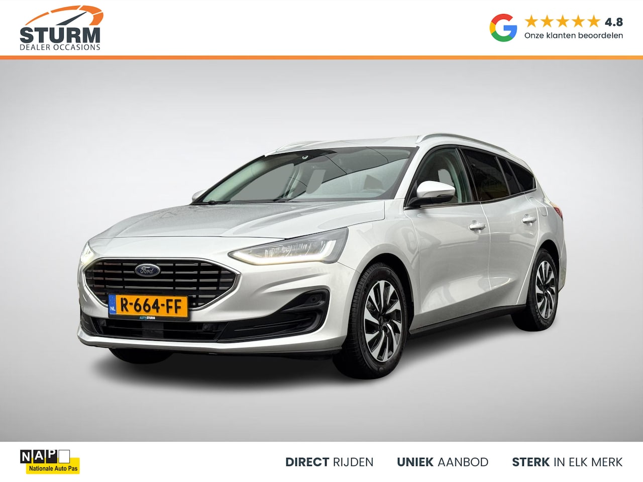 Ford Focus Wagon - 1.0 EcoBoost Hybrid Titanium X Drivers Assistance Pack, NL-Auto! - AutoWereld.nl