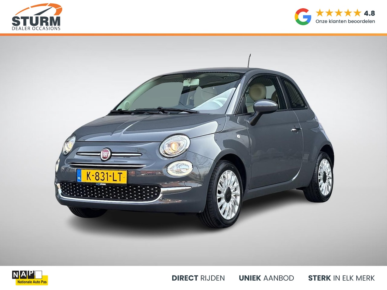 Fiat 500 - 1.0 Hybrid Lounge 1.0 Hybrid Lounge - AutoWereld.nl