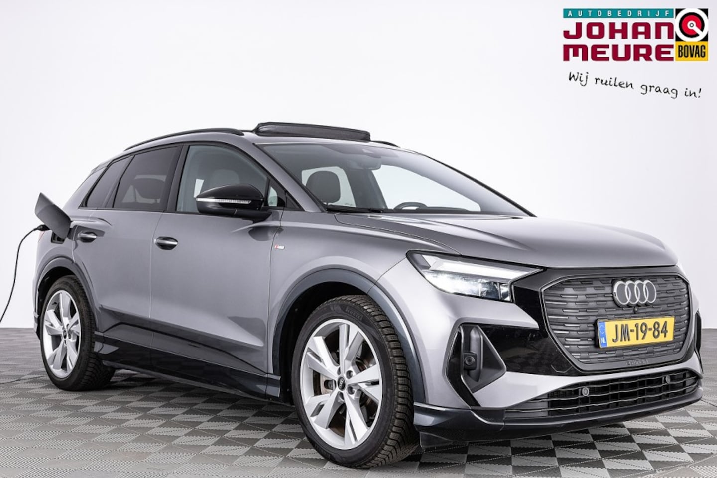 Audi Q4 e-tron - 50 quattro S Line 77 kWh | PANORAMADAK | LEDER | Trekhaak | SOH: 95% | . - AutoWereld.nl