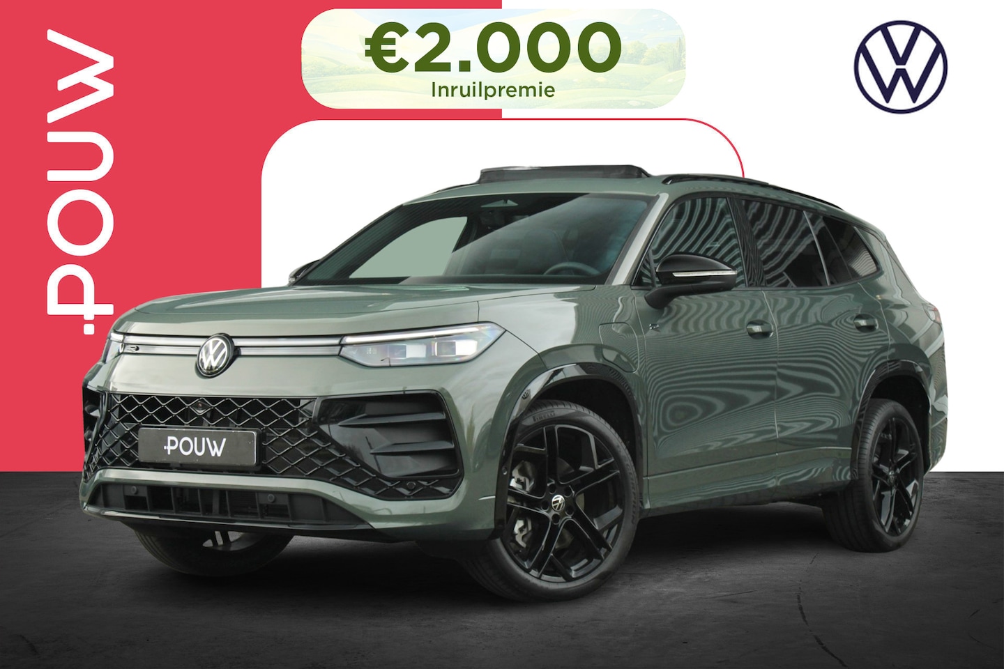 Volkswagen Tayron - 1.5 eHybrid 204pk DSG R-Line Edition | LMV 20'' | Rondomzicht Camera | Trekhaak - AutoWereld.nl