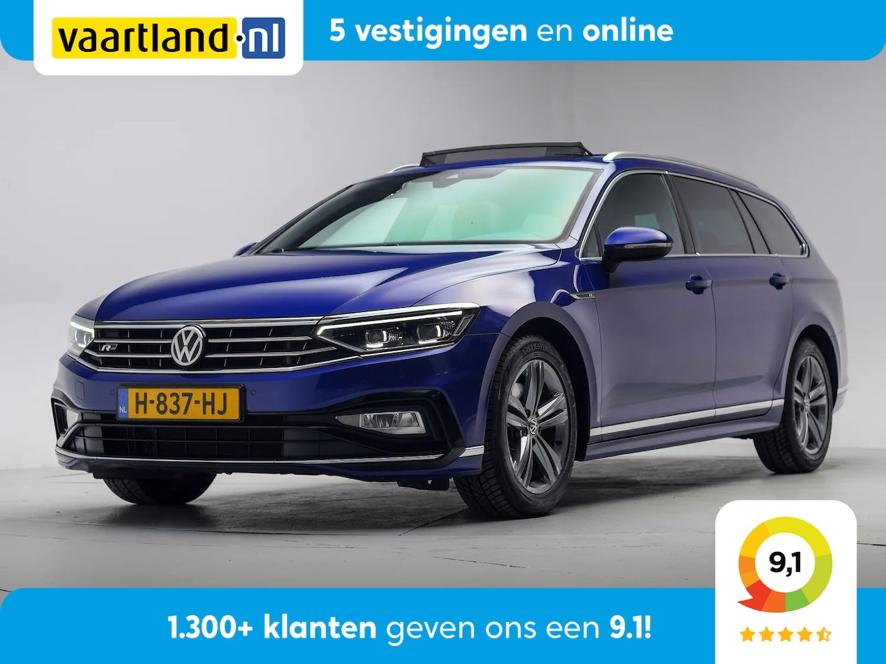 Volkswagen Passat Variant - 1.5 TSI R-Line Business + Aut. [ Pano Leder /Alcantara Navi Apple / Android Clima Cruise ] - AutoWereld.nl