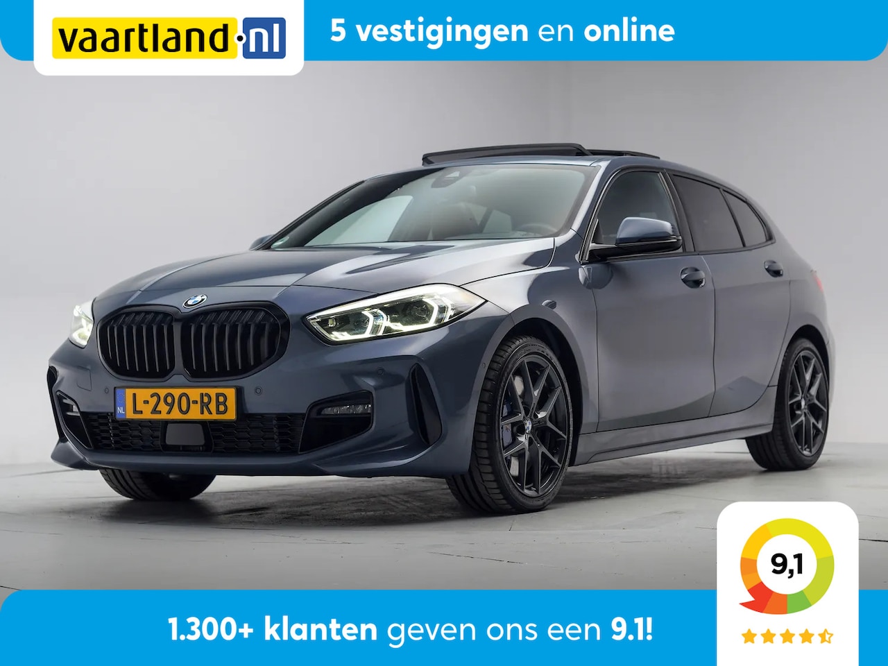 BMW 1-serie - 120i M Sport High Executive Aut. [ Panorama HiFi Leder Camera ] - AutoWereld.nl