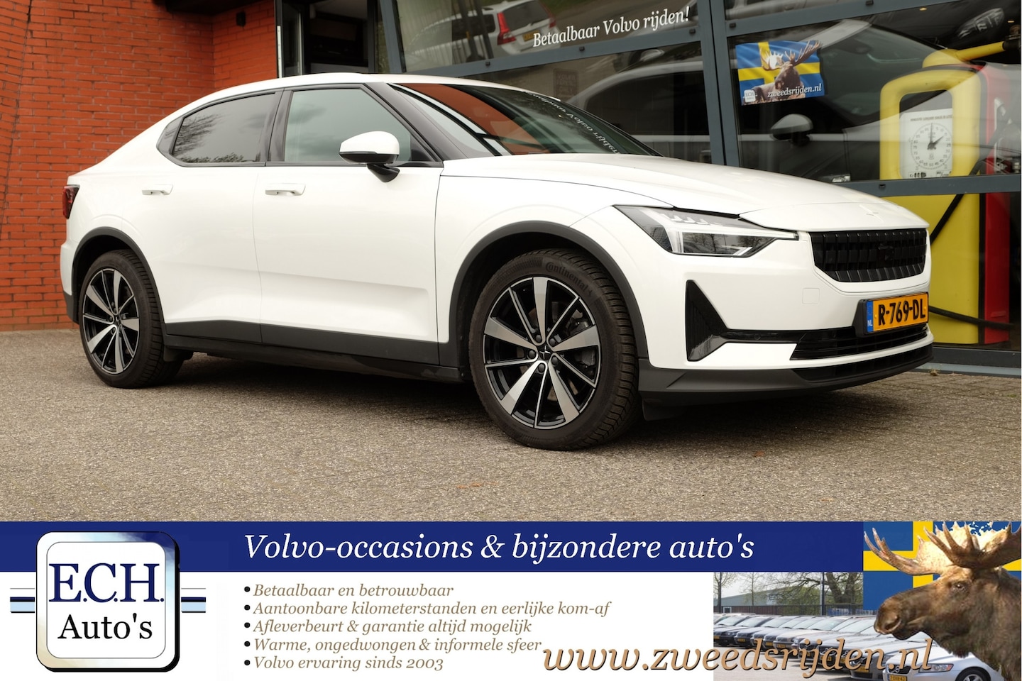 Polestar 2 - Long Range Dual Motor 78 kWh 408 pk Panoramadak SOH 88% - AutoWereld.nl