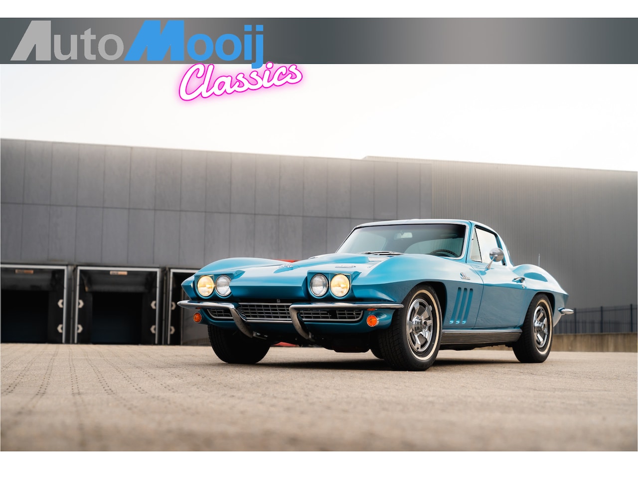 Chevrolet Corvette - C2 427 Big Block 7.0 Liter / 390 HP / Turbo-Jet / 4-Speed Manual / Nassau Blue / Restored - AutoWereld.nl