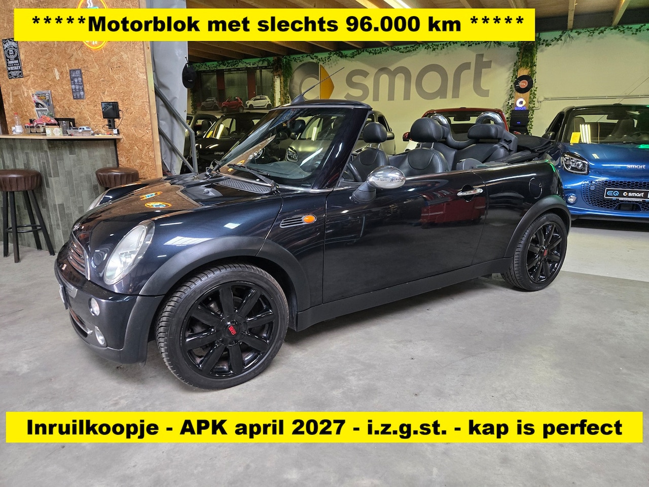 MINI Cabrio - Mini 1.6 Cooper Pepper met super werkende cabriokap - nieuwe apk - motorblok met 90.000 km - AutoWereld.nl