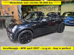 MINI Cabrio - 1.6 Cooper Pepper met super werkende cabriokap - nieuwe apk - motorblok met 90.000 km. - l