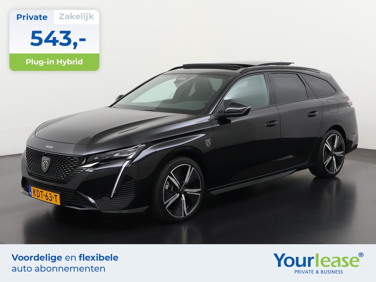 Peugeot 308 SW - 1.6 Plug-in Hybrid 225 GT | All-in 543,- Private Lease | Direct uit voorraad - AutoWereld.nl