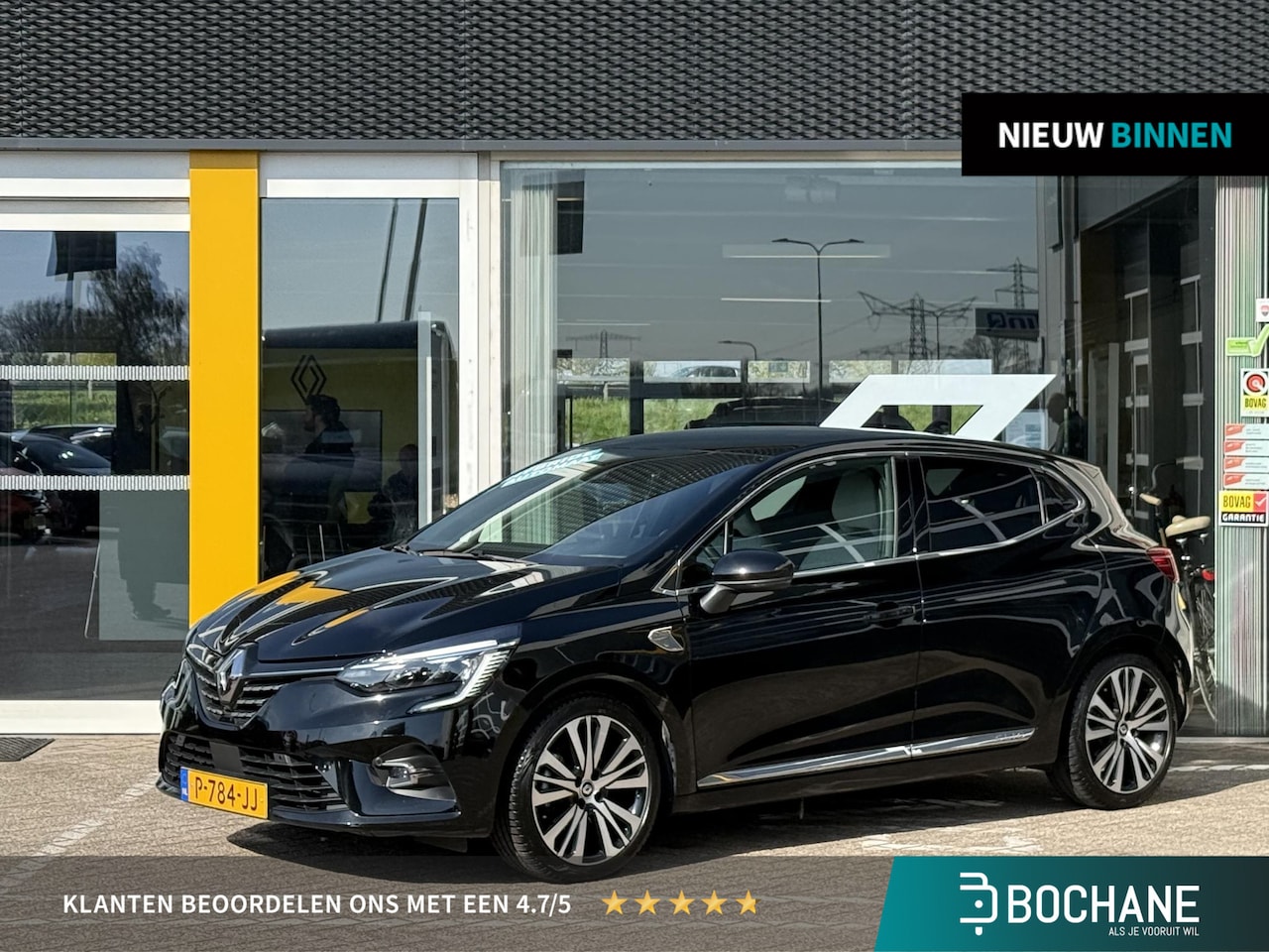 Renault Clio - 1.6 E-Tech Hybrid 140 Initiale Paris | NAP | Stoel & stuur verwarming | Leer | Navigatie | - AutoWereld.nl