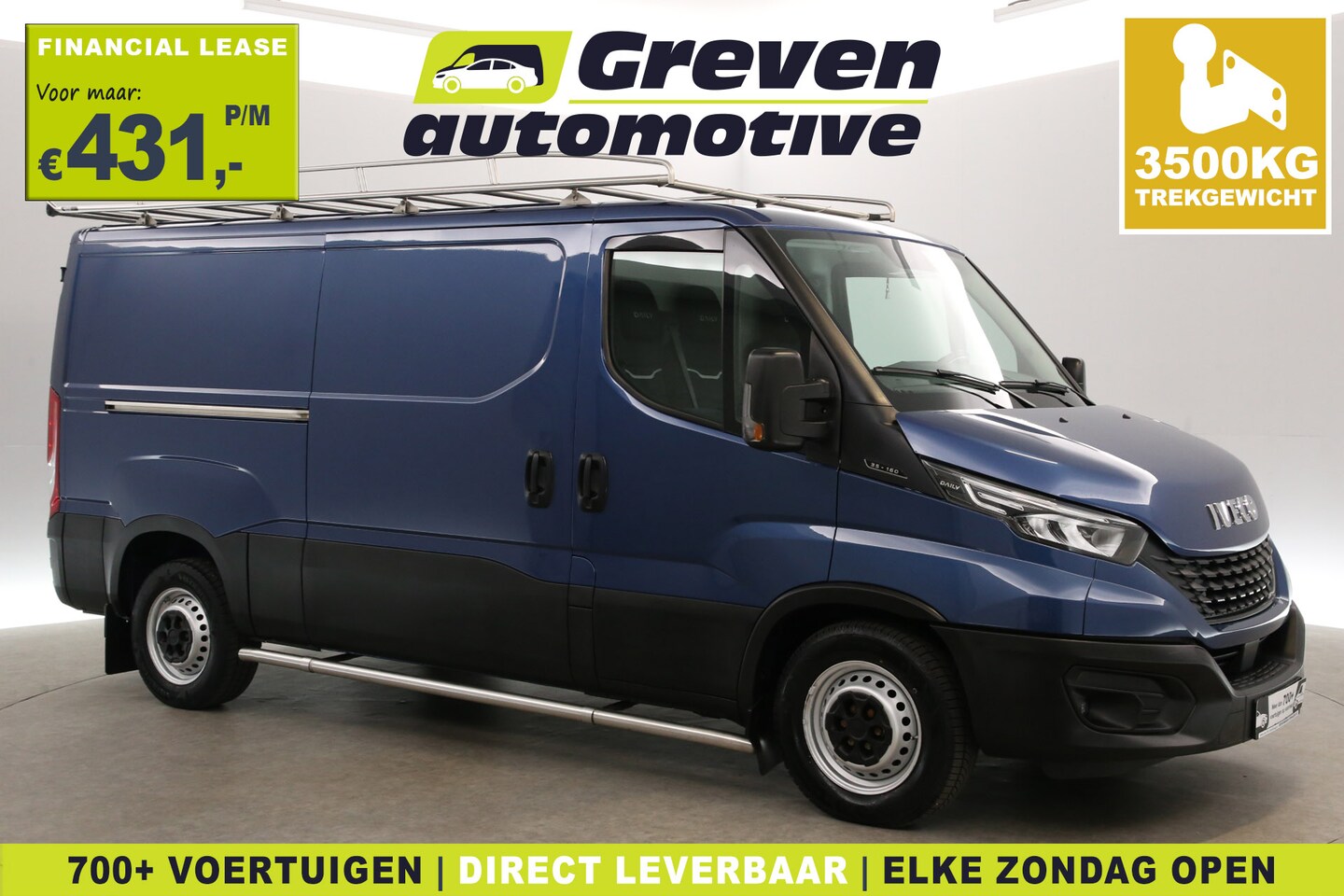 Iveco Daily - 2.3 L2H1 | 3500kg Trekgew. | Airco | Cruise | Carplay | 3 Zits | Trekhaak | Imperiaal - AutoWereld.nl
