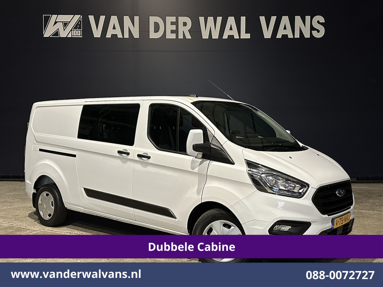 Ford Transit Custom - 2.0 TDCI 131pk L2H1 Dubbele Cabine Euro6 Airco | 6-Zits | Navigatie | LED | Apple Carplay - AutoWereld.nl